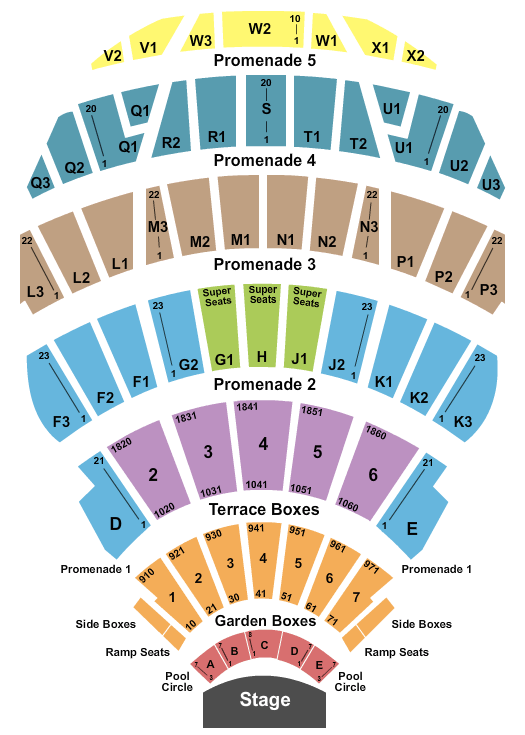 Hollywood Bowl Phish Seating Chart